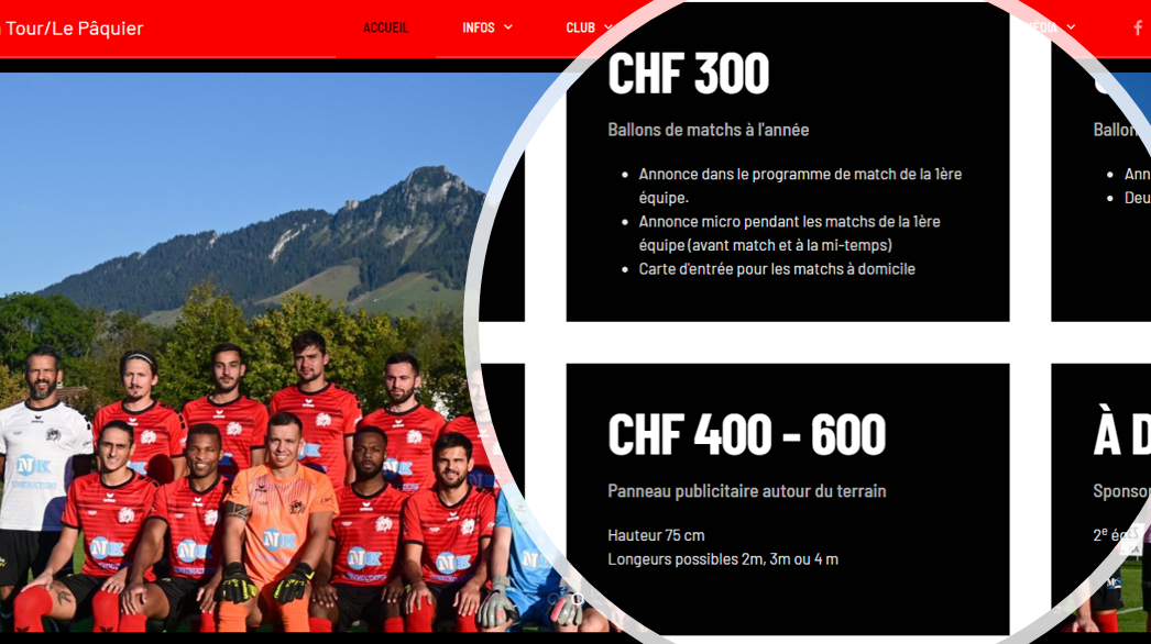 Devenir sponsor copie écran